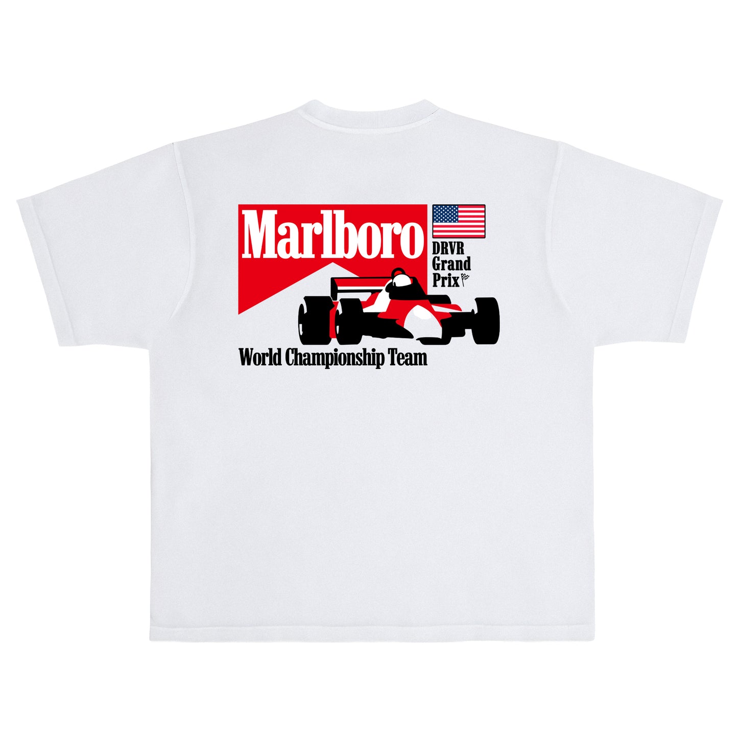 Heavyweight White Marlboro World Championship T- shirt