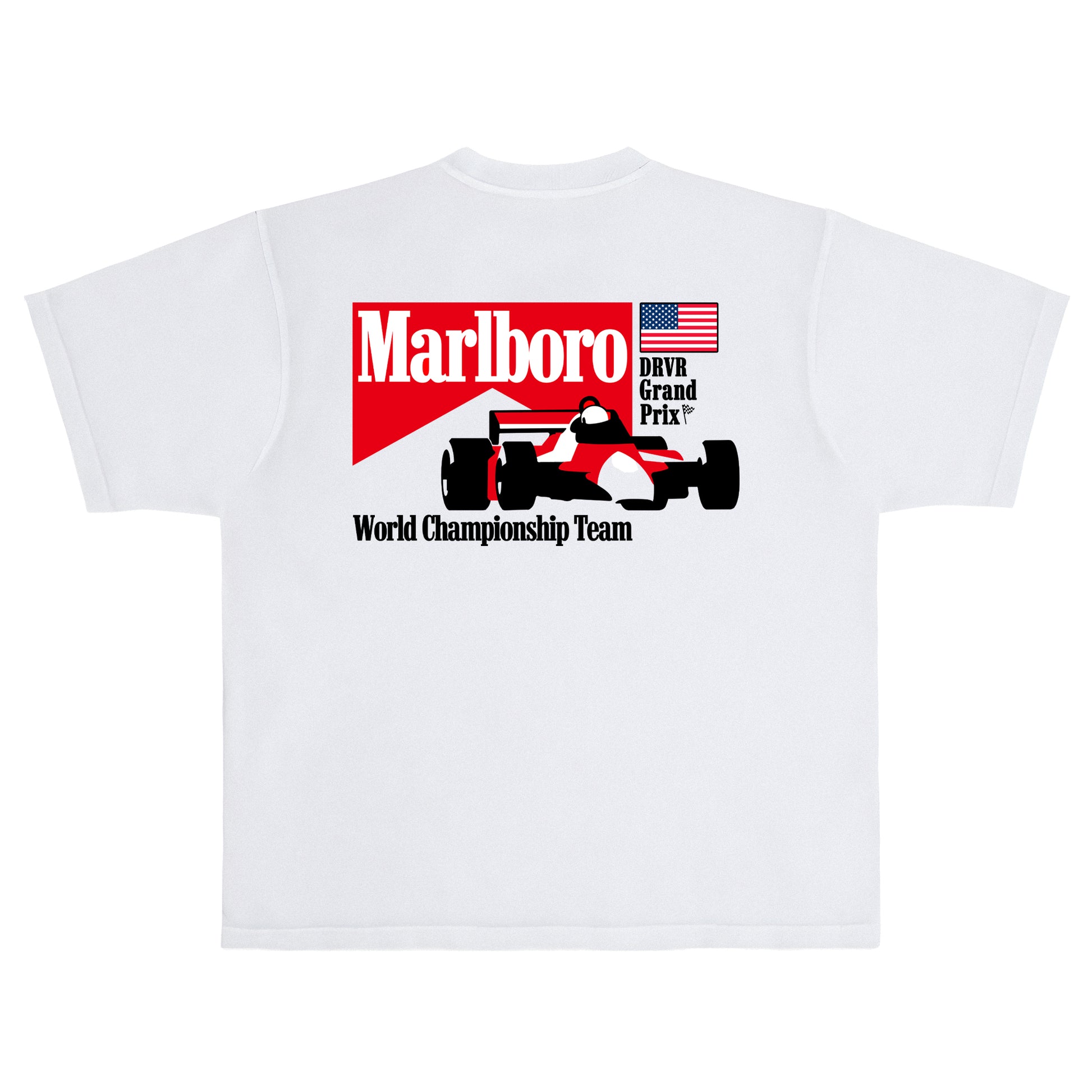 Heavyweight White Marlboro World Championship T- shirt