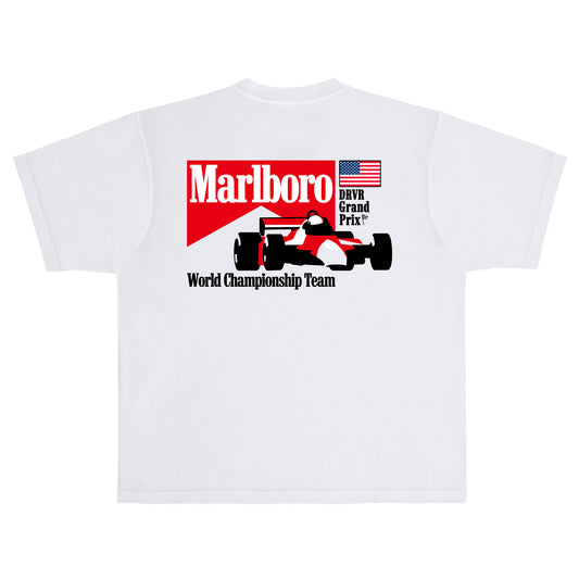 Heavyweight White Marlboro World Championship T- shirt