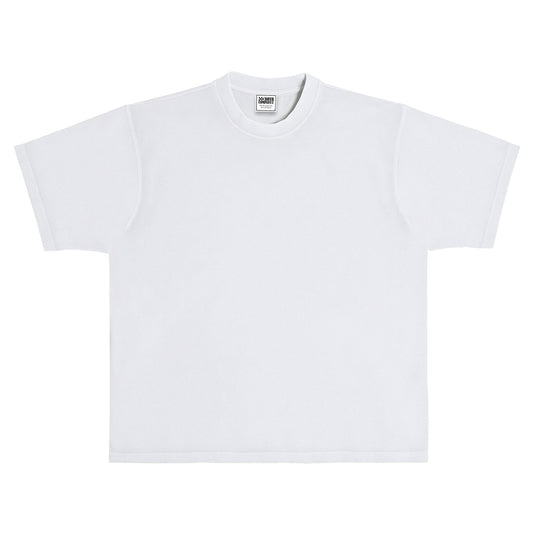 White heavyweight crew neck vintage shirt