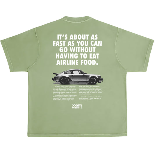 Green Heavyweight Porsche Turbo shirt