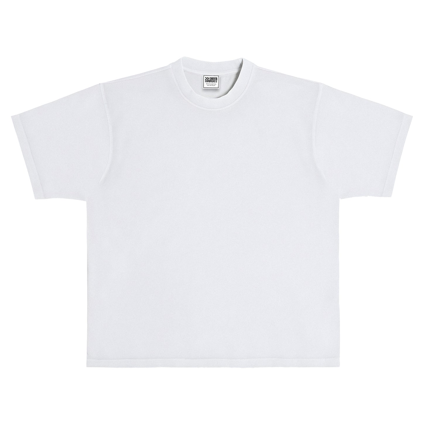 White heavyweight crew neck vintage shirt