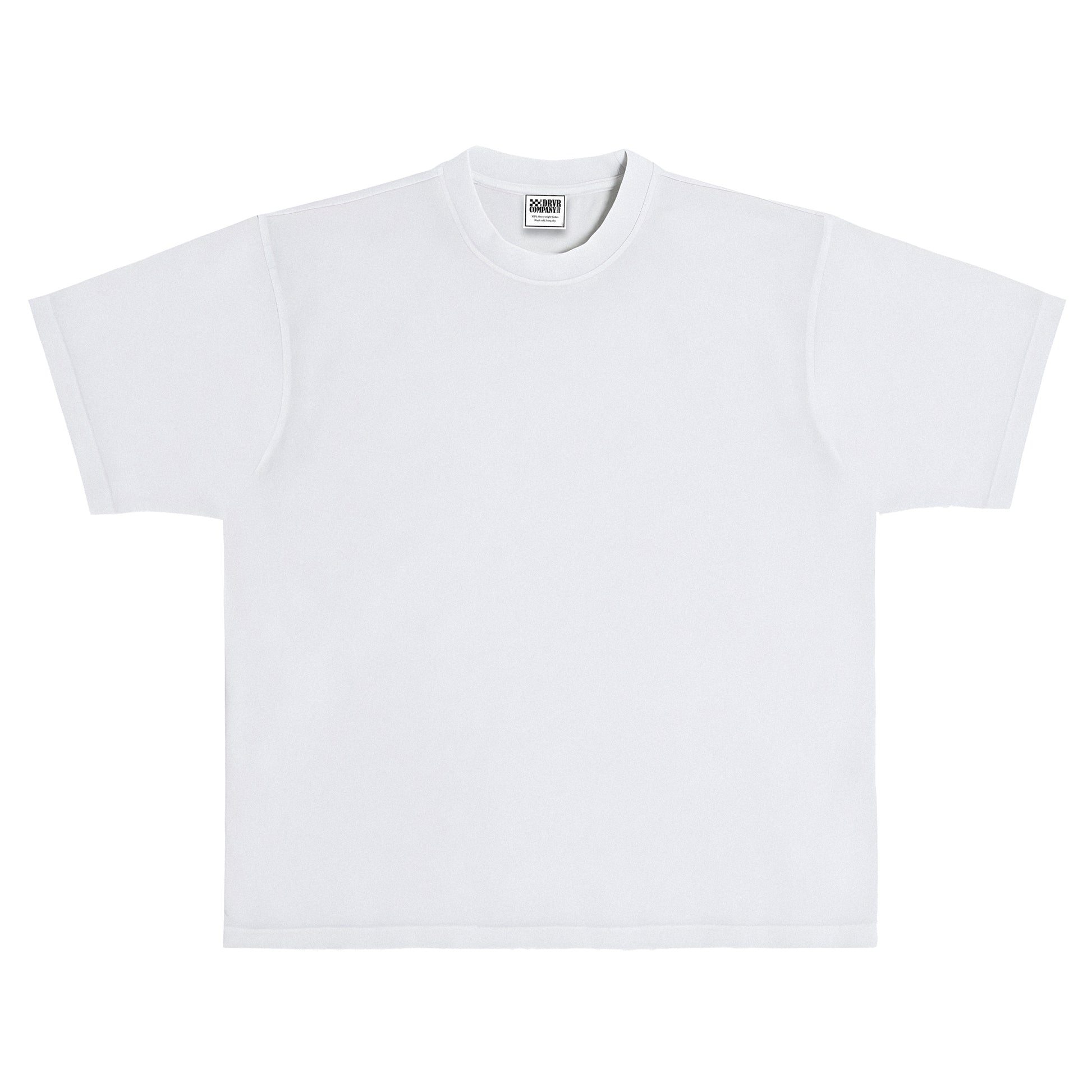 White heavyweight crew neck vintage shirt