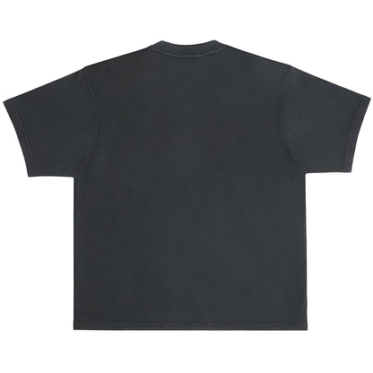 Black heavyweight crew neck vintage shirt