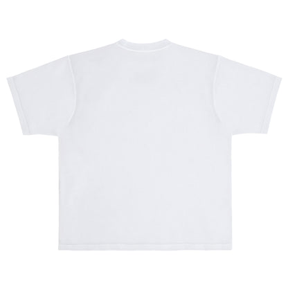 White heavyweight crew neck vintage shirt