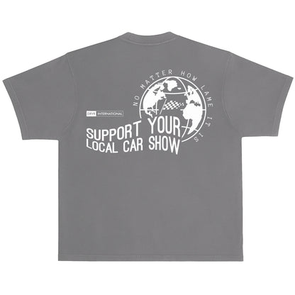 Grey heavyweight crew neck vintage shirt